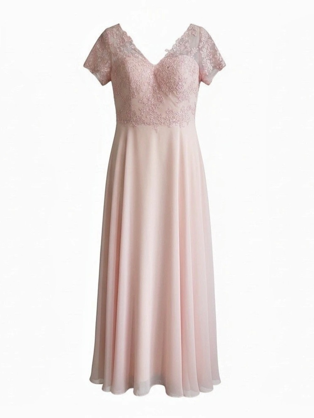 Pink Lace Maxi Dress Size Medium Like New